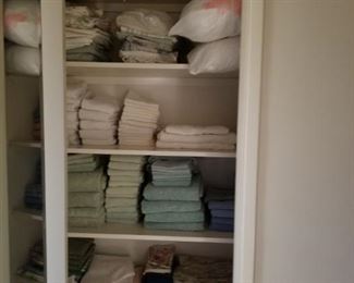 Linens, towels, sheets, comforters,  etc 