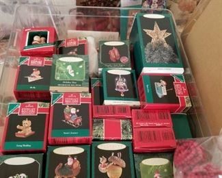 Miniature Hallmark Christmas decorations 
