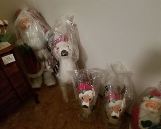 Large Annalee's Christmas decorations 
