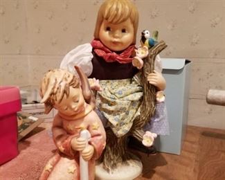 Hummel Christmas Angel Hummel, Bluebird Child Hummel