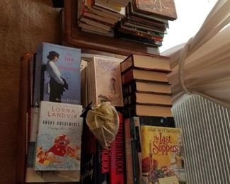 Hard bound and paperback books