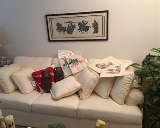Excellent condition white sofa
