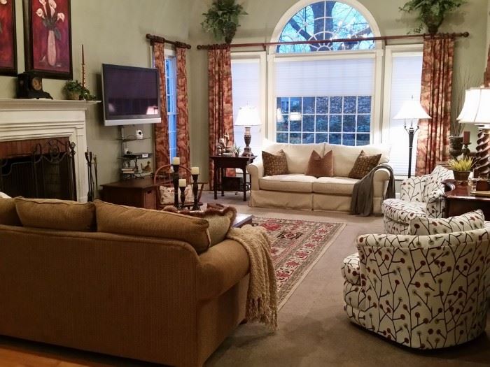 Family room full of fine furniture