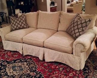 This handsome sofa is by King Hickory Furniture