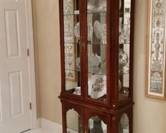 Cherry curio cabinet