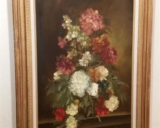 Large still life oil painting