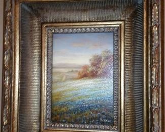 Small framed oil painting