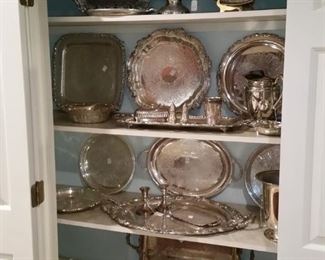 Silver plated hollowware