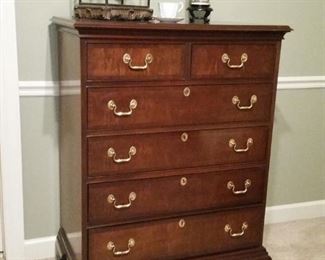 This cherry six drawer chest is by Councill