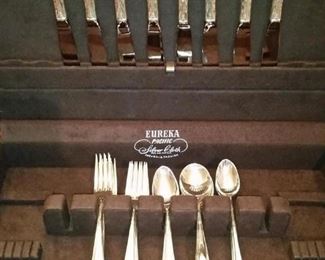 Oneida 'Heiress' sterling silver flatware (service for eight, 49 pieces)