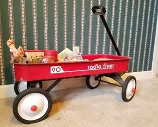 Radio Flyer steel and rubber wagon