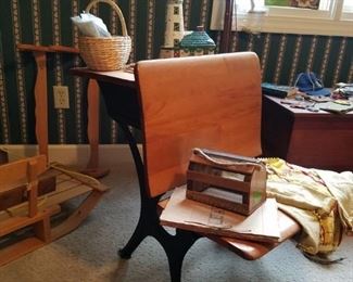 Vintage school desk