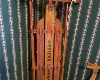 Mid-century Western Clipper sled