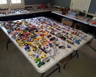 If you're into small die-cast vehicles, there are a few in this room.