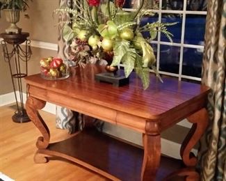 Antique mahogany library table
