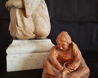 Sculptures in clay