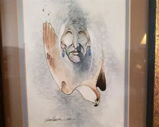 Native art, signed by artist
