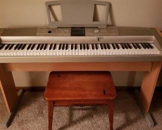 Yamaha Portable Grand DGX-505 keyboard plus stand and bench
