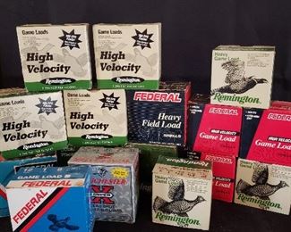 Variety of 12- and 20ga shotgun shells