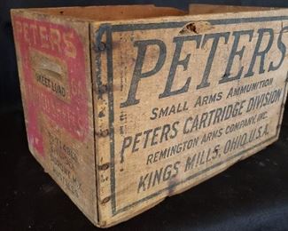 Antique Peters ammo box