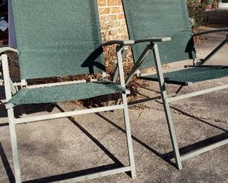 Folding patio chairs