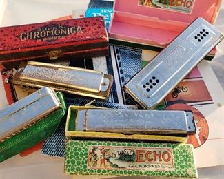 Vintage harmonicas 