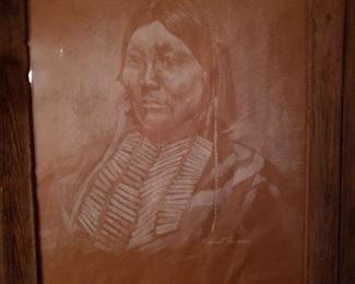 Native American work, signed by artist (Richard Thompson)
