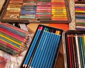 Pastels and art pencils