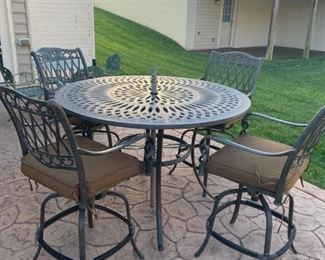 patio table and chairs