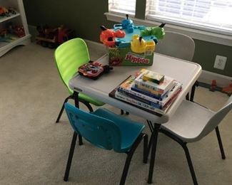 Child's table and chairs