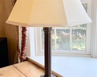 38. Pair of Metal Table Lamps (34")