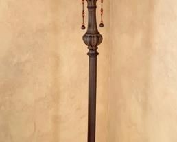 41. Metal Floor Lamp Custom Shade (65")