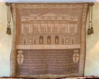 53. Teatro Alla Scala Chenille Tapestry (58" sq)