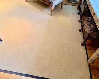50. Sisal Rug w/ Espresso Border (9'10" x 20')