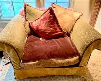 64. Custom Slipped Covered Oversized Chair (55" x 42" x 32")