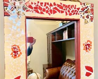 79. Mosaic Framed Full Length Mirror (27" x 70")