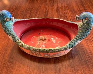 30. Tracy Porter Decorative Peacock Bowl (16" x 9")