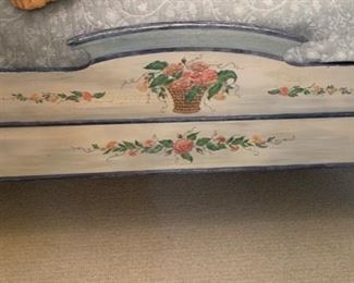 104. ABC Carpet Hand Painted Queen Bed 