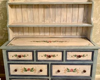 88. ABC Carpets Hand Painted Hutch I(50" x 19" x 64")