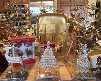 Silver and Gold, Silver and gold... Stocking Hangers, Tealight Holders, Platter, Cake Stand...