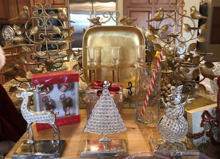 Silver and Gold, Silver and gold... Stocking Hangers, Tealight Holders, Platter, Cake Stand...