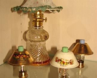 Vintage Miniature Lamp Perfume Bottles