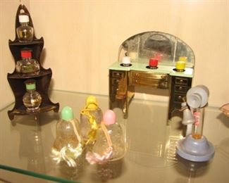 Vintage Perfume Bottles "Whatnot Perfumes", "Perfume Vanette" Robinson