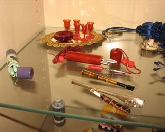 Vintage miniature dollhouse accessories, Vintage cigarette holders