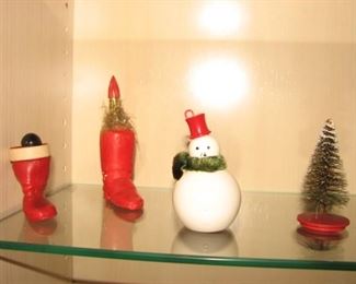 Vintage Xmas perfume bottles