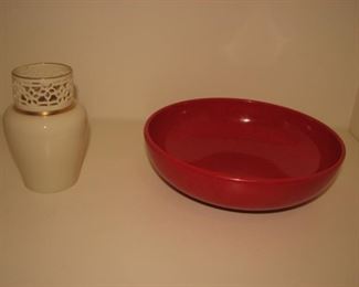 Lenox pierced vase