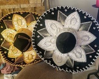 2 Authentic Pigalle Mexican Sombreros