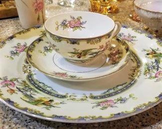 3pc Cup, Saucer & Plate Lausanne Pattern by Noritake 
