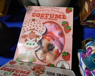 Vintage Strawberry Shortcake costume with mask