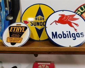 Automotive tin signs